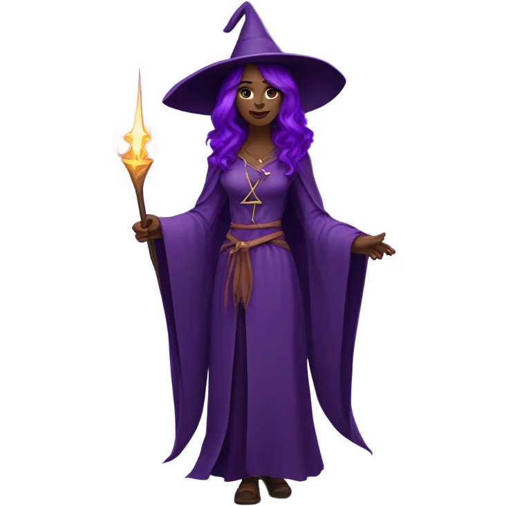 Purple witch emoji