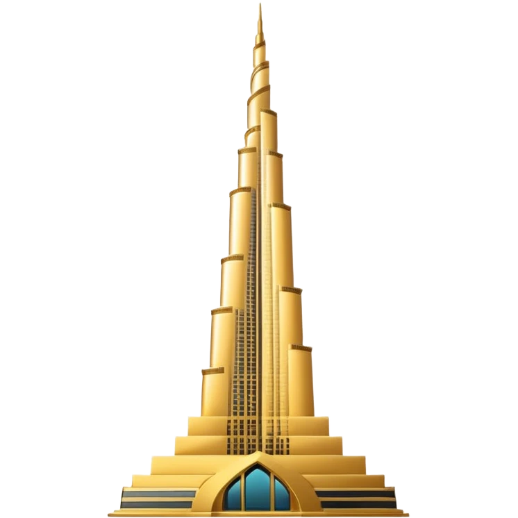 Burj khalifa emoji like emoji
