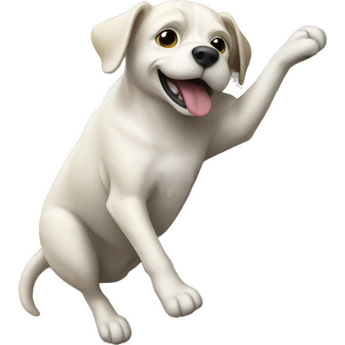 dog climbing tree emoji