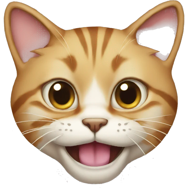 cat with very big mouth emoji