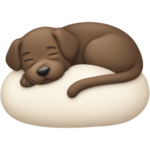 A pet taking a nap in its favorite spot by the fire. emoji