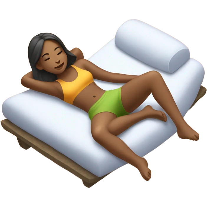 Girl relaxing emoji