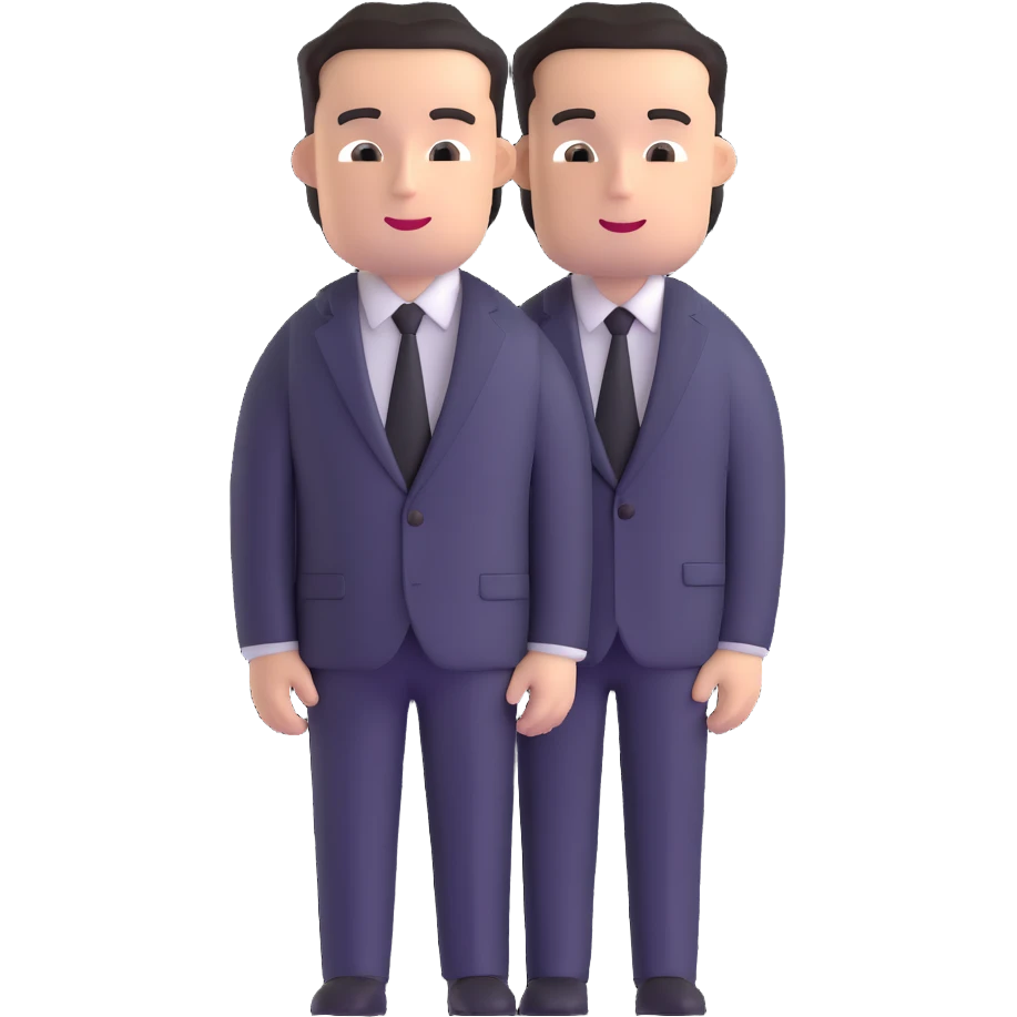 man wearing a suit with black horizontal stripes emoji