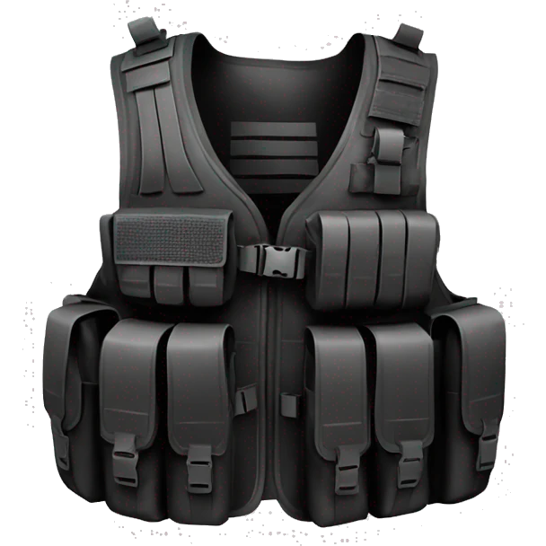 all black CS tactical vest emoji