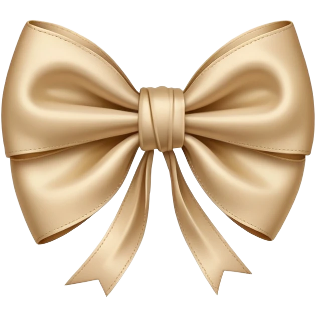 bow beige emoji