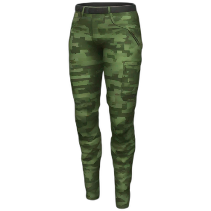 futuristic digital camouflage pants emoji