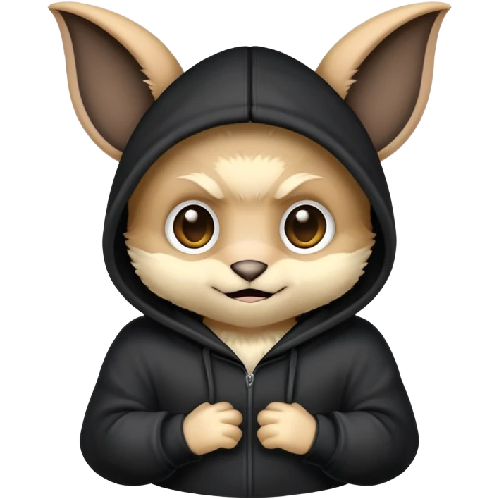 bat wearing hoodie emoji