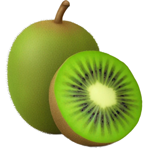 3D kiwi fruit  emoji