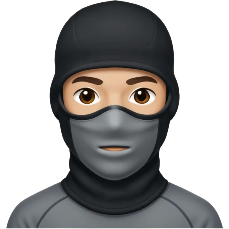 Hombre con pasamontañas nike emoji