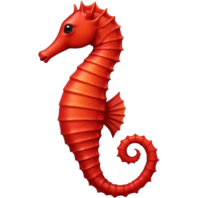 red Seahorse emoji