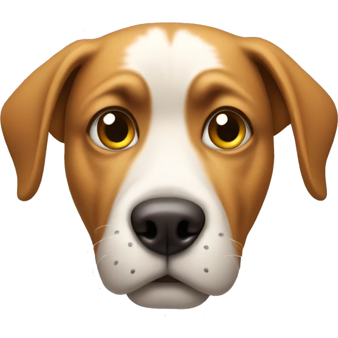 Dog side eying with a disgusted face emoji