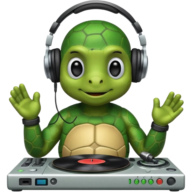 Dj turtle emoji