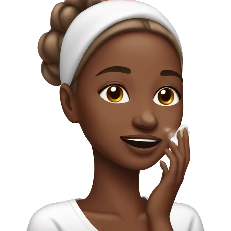 girl doing skincare  emoji