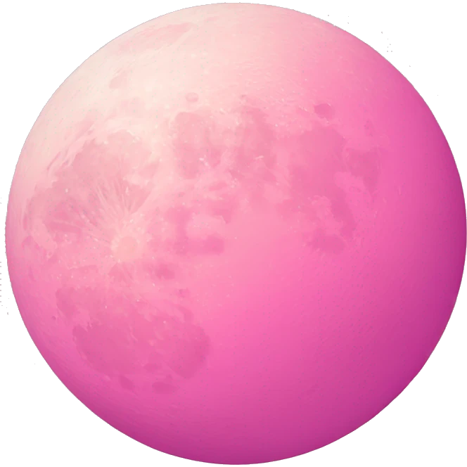 pink moon emoji