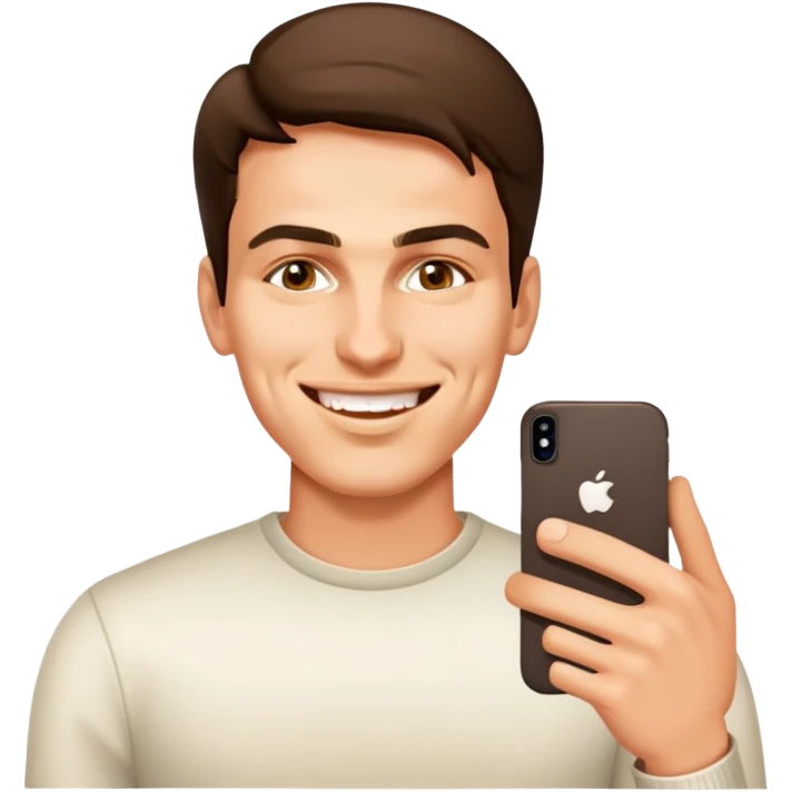 Make him a vlogger with an iPhone emoji