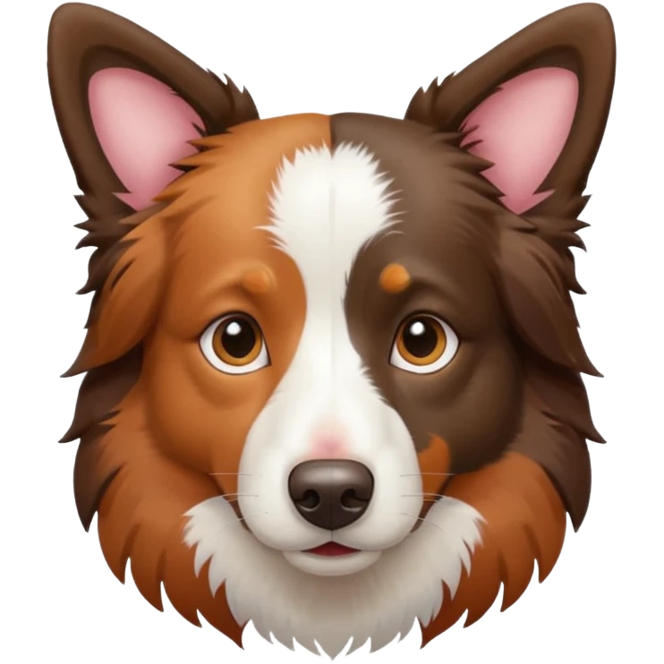 Colorful Border collie Dog, Border collie Portrait, Dog Sticker Clip art emoji