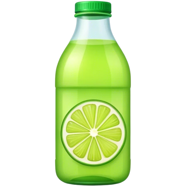 Lime juice bottled emoji
