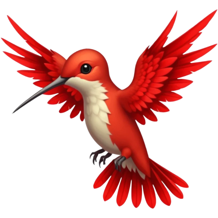 creppy demon like hummingbird with very long wings  emoji
