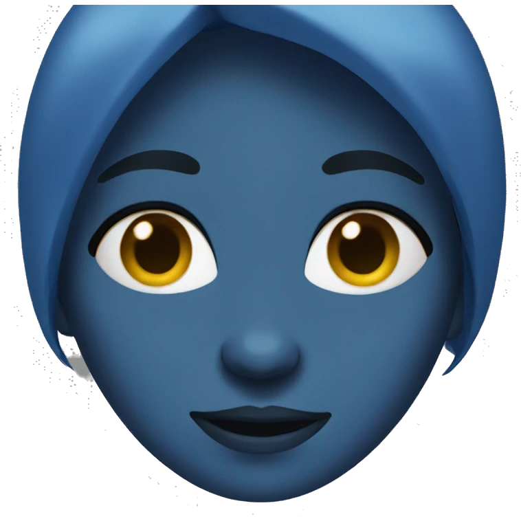 Blue girl person emoji