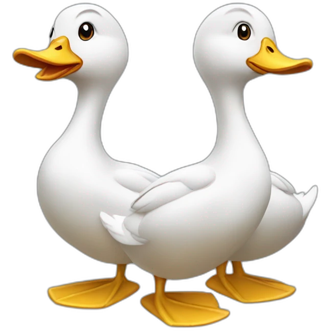 three sweet lovley ducks emoji