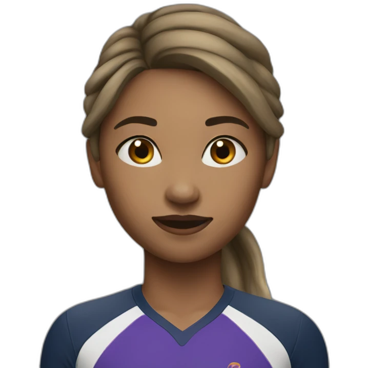 Athlete girl emoji