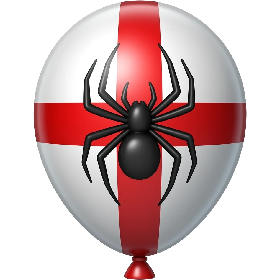 Балончик  на котором нарисован паук и перечеркнут красным крестом emoji