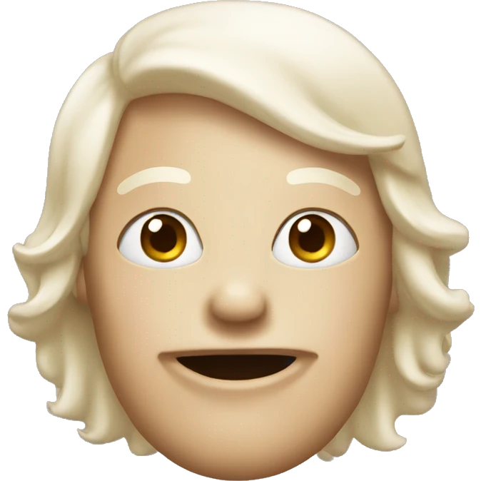 Cream to put face emoji