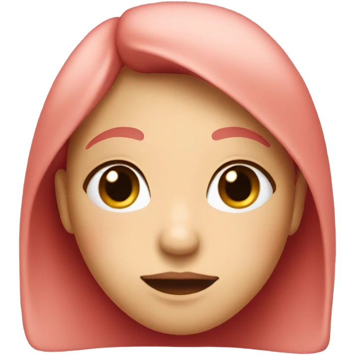 Shy face with red blush  emoji