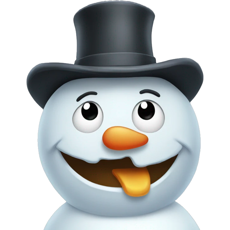Gassy snowman emoji
