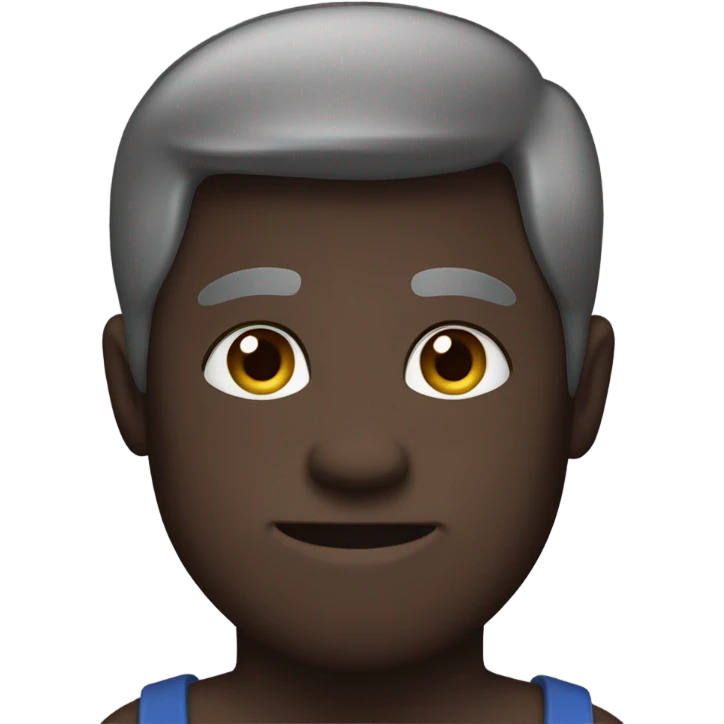 Fat black person emoji