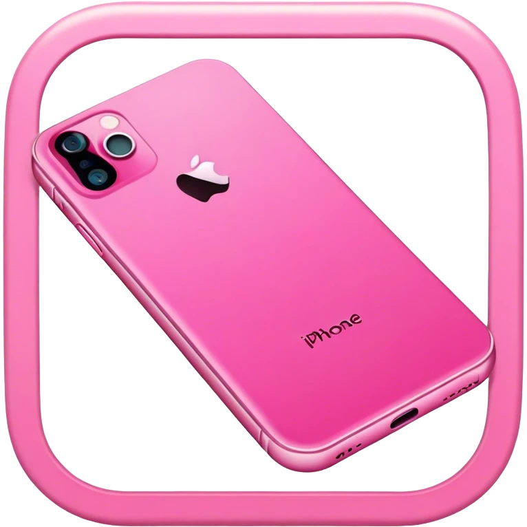 iphone 15 in pink emoji