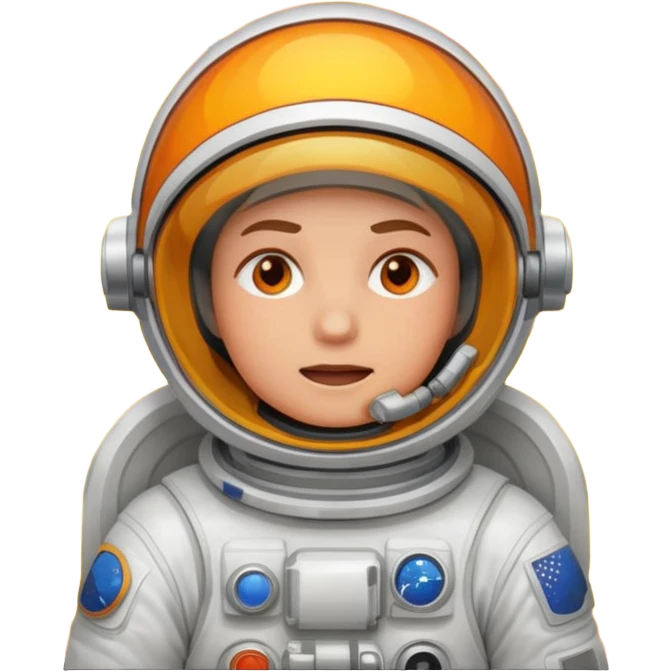 astronaut breathing flames emoji