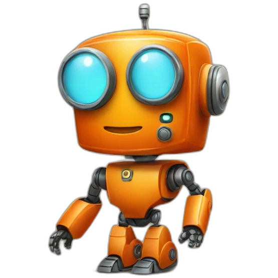 orange robot emoji