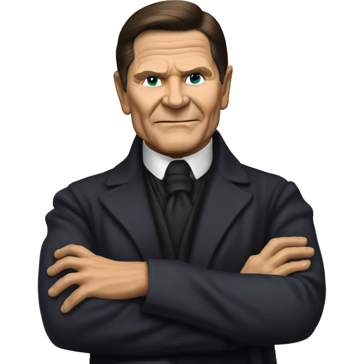 Vampire Kenneth Copeland with crossed arms emoji