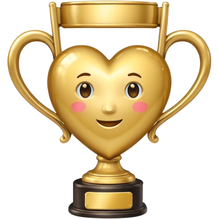 heart with a trophy motif emoji