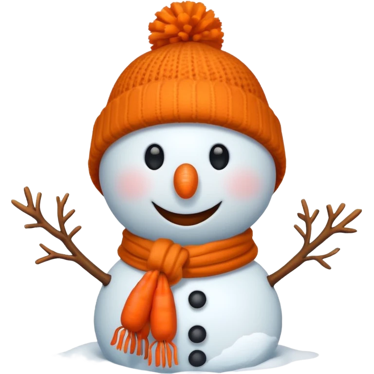 Snowman without tree ,carrot emoji