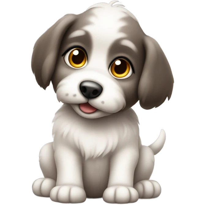 Cute puppy  emoji