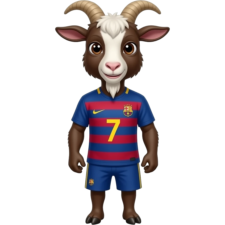 A goat wearing Ronaldo‘s T-shirt emoji