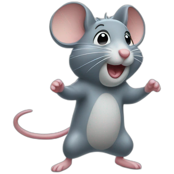 mouse dancing in the rain emoji