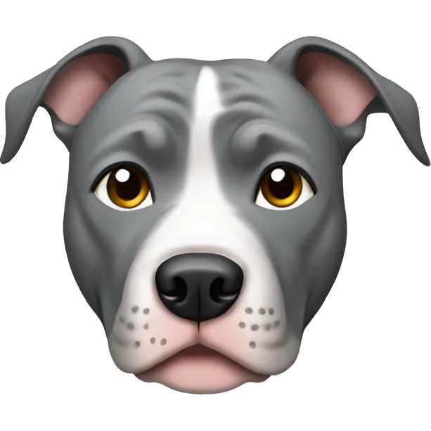 Gray pitbull emoji