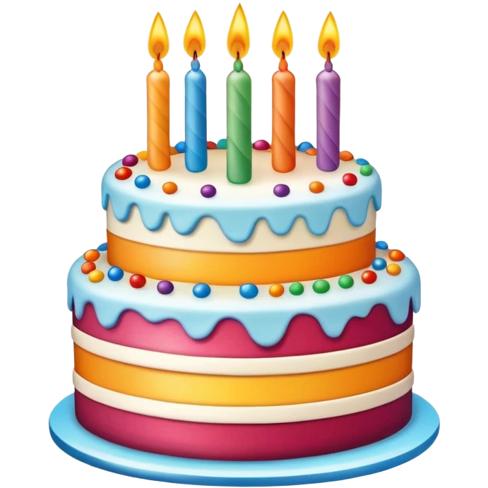 Happy birthday cake emoji