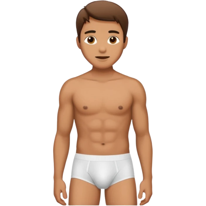 A man in underwear  emoji