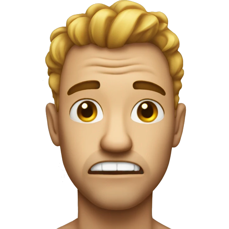 shaking my head and mad emoji
