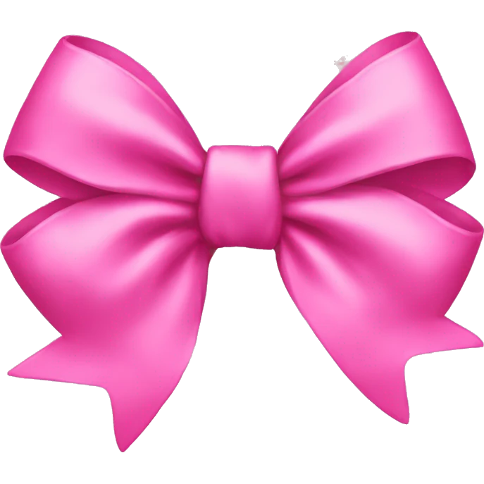 Pink bow emoji