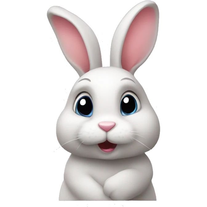 Bunny blowing kiss emoji