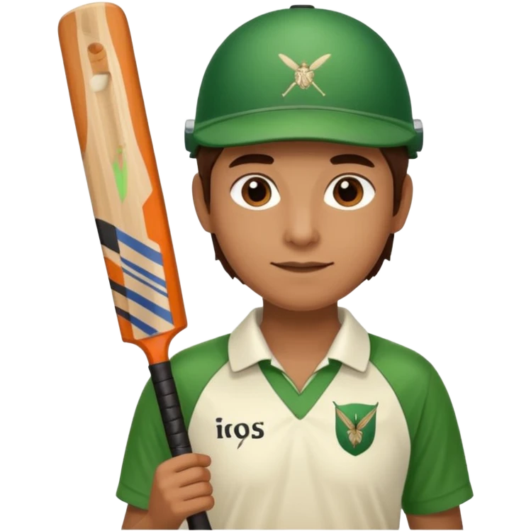 Person playing cricket emoji