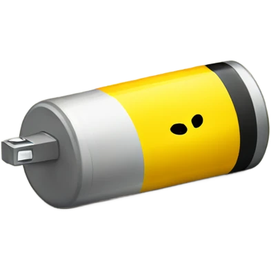 Yellow Sad battery  emoji