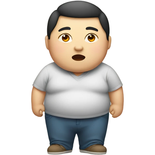 asian who is chubby emoji
