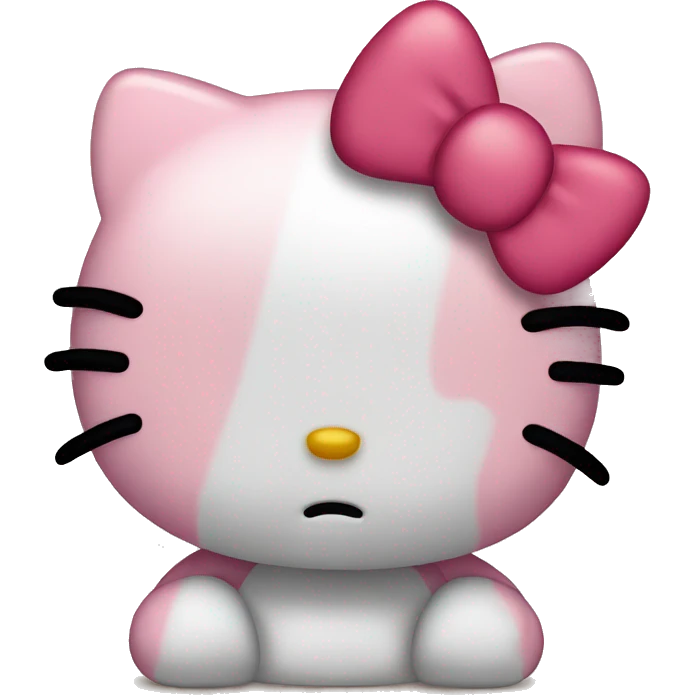 sad hello kitty emoji