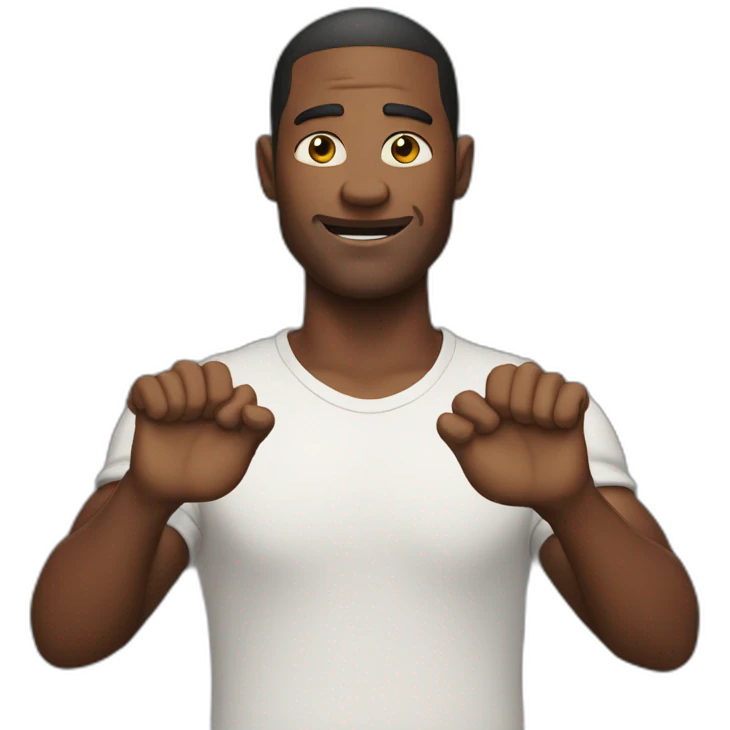 man holding his arms out  emoji